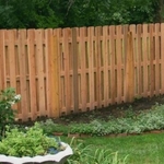 Wood fence