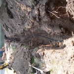 1" poly line to garage 4' deep