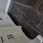 Mable heated Tile Floor