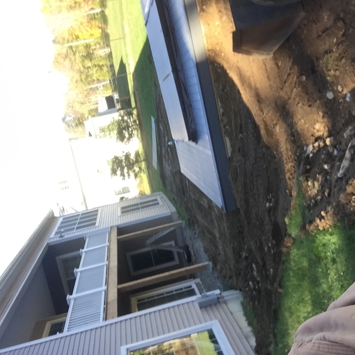 Patio and wall