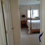 bedroom after clean