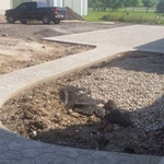 Stamped Approach and Sidewalk