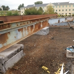 Metal beams before