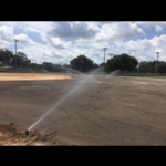 Sprinkler and grass