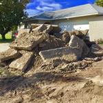 Big pile of concrete