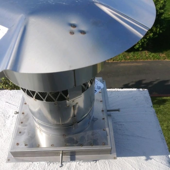Wood Stove Chimney Installation