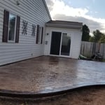 Stamped patio