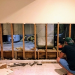 Missing condensate line caused mold