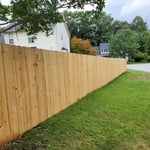 Front of Privacy Fence with Dog-ear