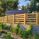 Pressure Treated Cow fence with 5 rails