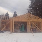Framing up the garage