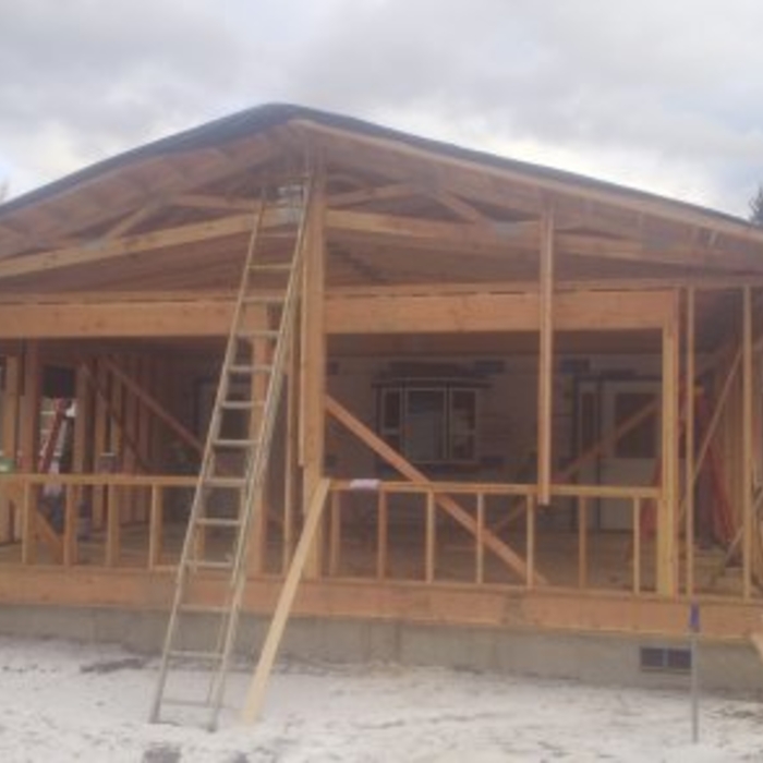 Framing up the new living room