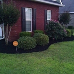 Bed redefine and mulch installation