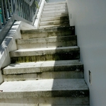 Back balcony and stairs