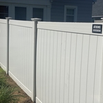 6 Ft White Vinyl Privacy