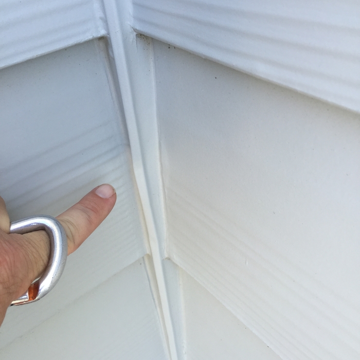 HAIL DAMAGED INSIDE CORNER POST