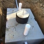 Installation of a 1000 Gallon Concrete Septic Tank