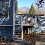 finishing up the deck
