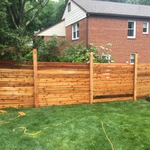 Horizontal Cedar Fence