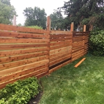 Horizontal Cedar Fence
