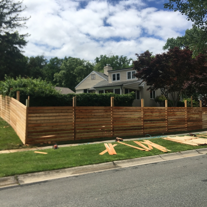 Horizontal Cedar Fence