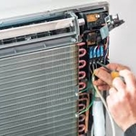 Process Photo of Wiring an HVAC Unit