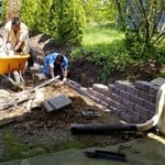 Retaining wall construction