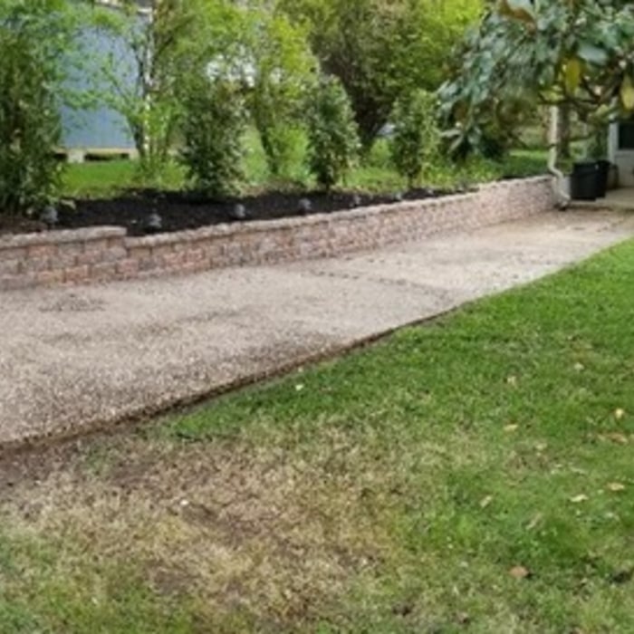 Final retaining wall