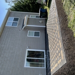 Paver patio, two colors