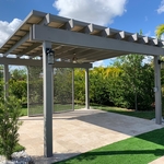 Modern Grey Pergola