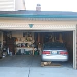 Garage door trim. With a custom keystones to make