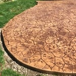 Outdoor stamped patio