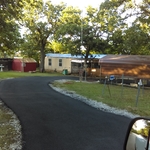 Residents paved driveway