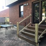 Back entry handrail