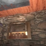 Old deteriorated hearth extension