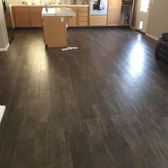 Wood plank tile