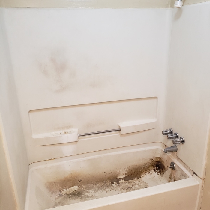 Bathtub Before Resurface