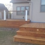 Cedar Deck with Railing