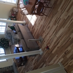 Pre-finished hardwood maple flooring