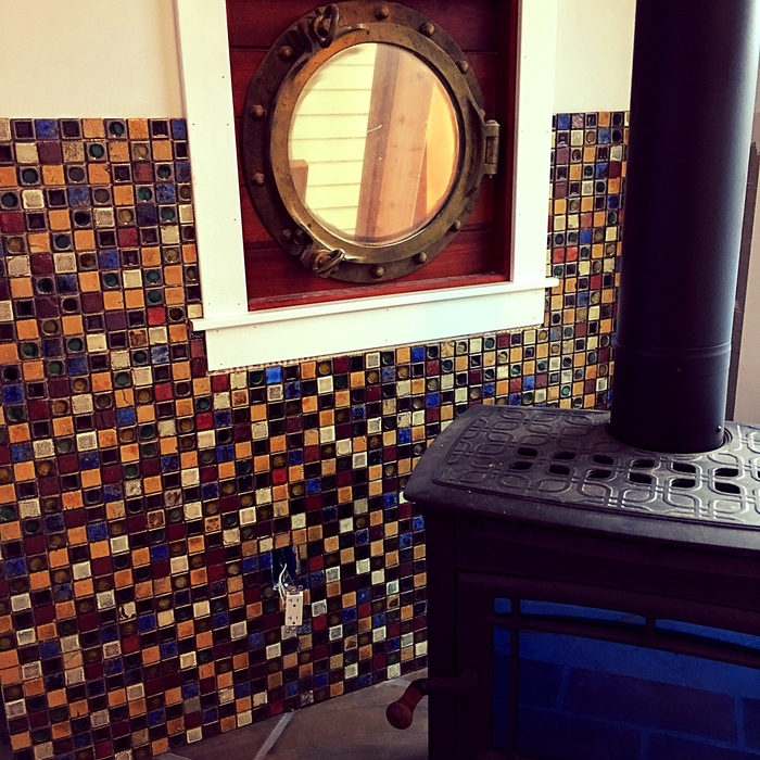 Porthole Window Spanish Mosaic Tile