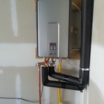 Rinnai Tankless Garage Installation