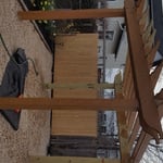 Pergola erected,stone laid/spread