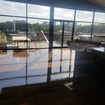 Flooring install sand and