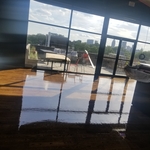Flooring install sand and