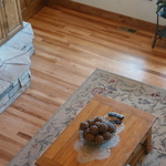 Hickory with cherry stain