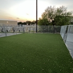 Commercial turf installation