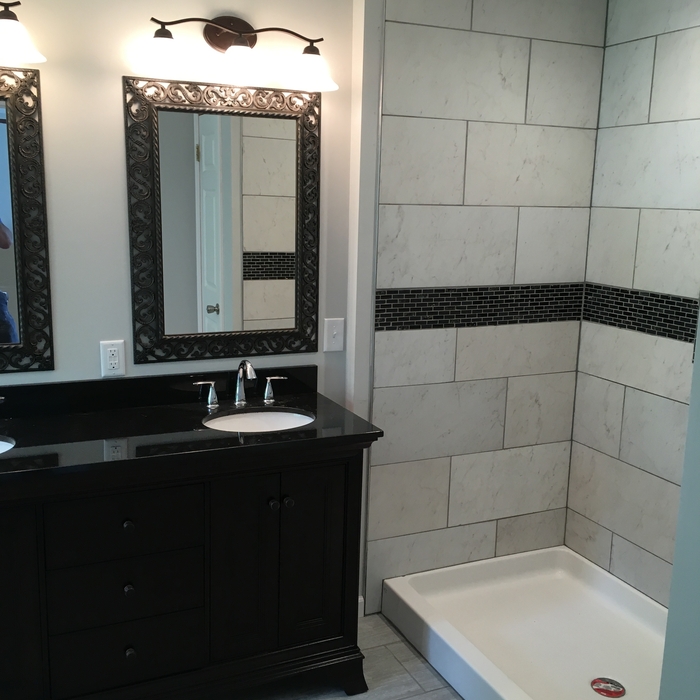 vanity/shower