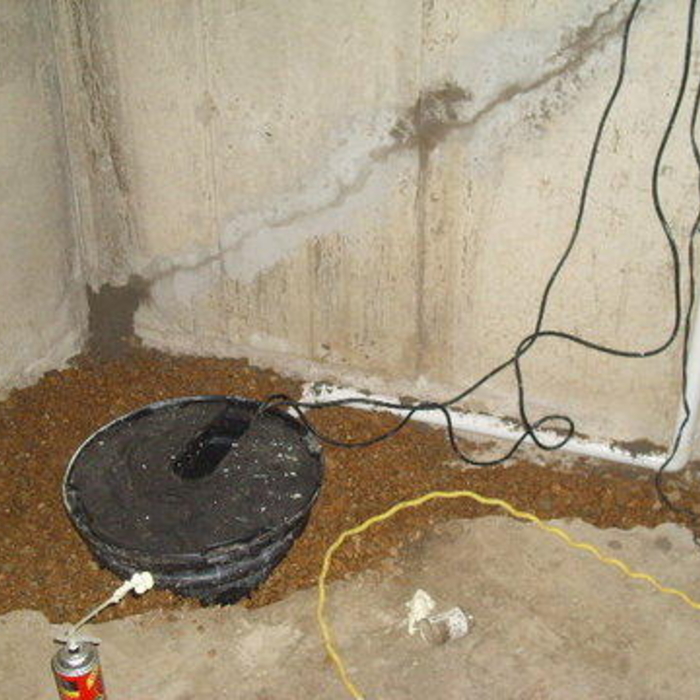 sump pump and tank install
