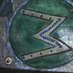 Concrete table top.