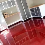 Metallic epoxy.